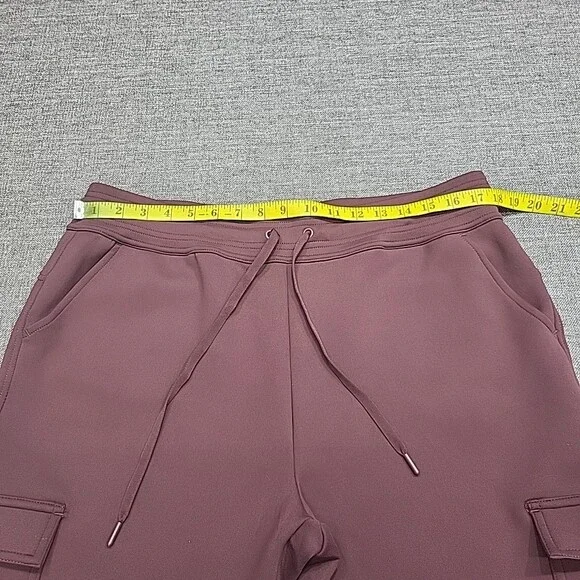 32 Degrees Heat Womens Drawstring Pull On Cargo Pockets Pants Large Size Wine - Picture 2 of 8